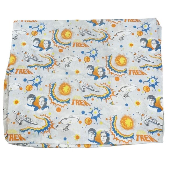 Star Trek Vintage Fitted & Flat Twin Sheet Set 1976 Paramount - Picture 10 of 11